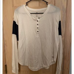 Hollister Button Up Easy Long Sleeve Tee